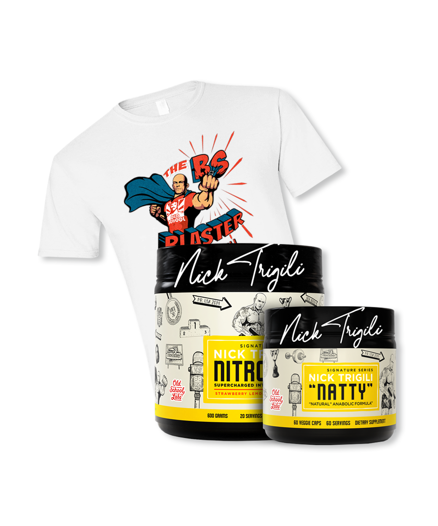 Bodybuilding & BS Stack white shirt