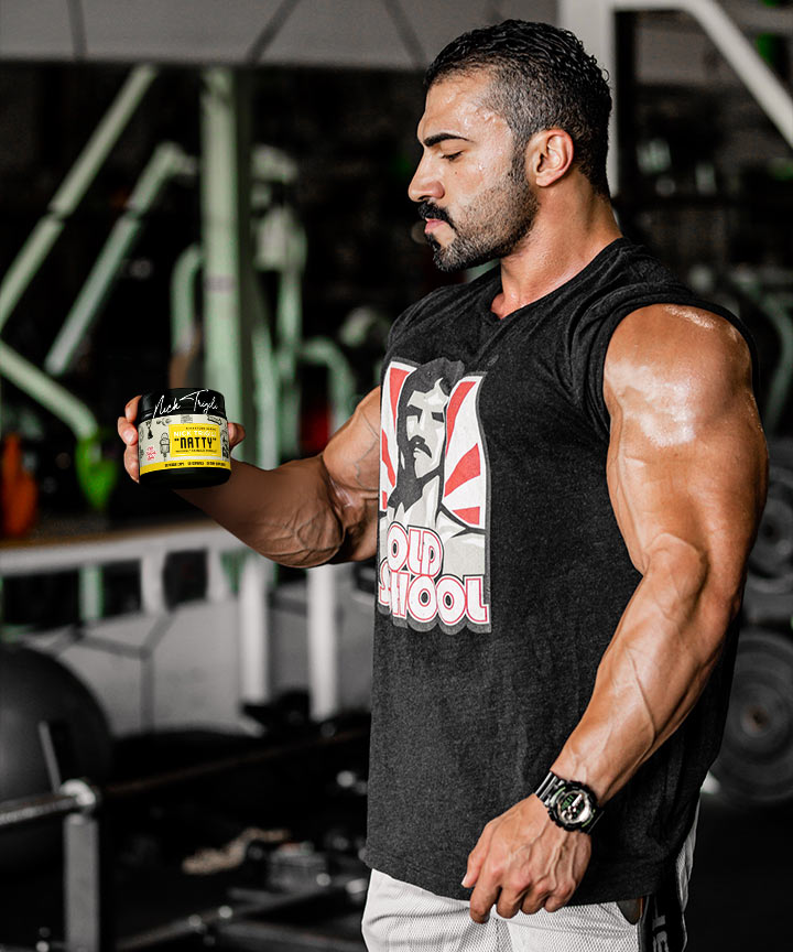 Athlete holding bottle of NATTY