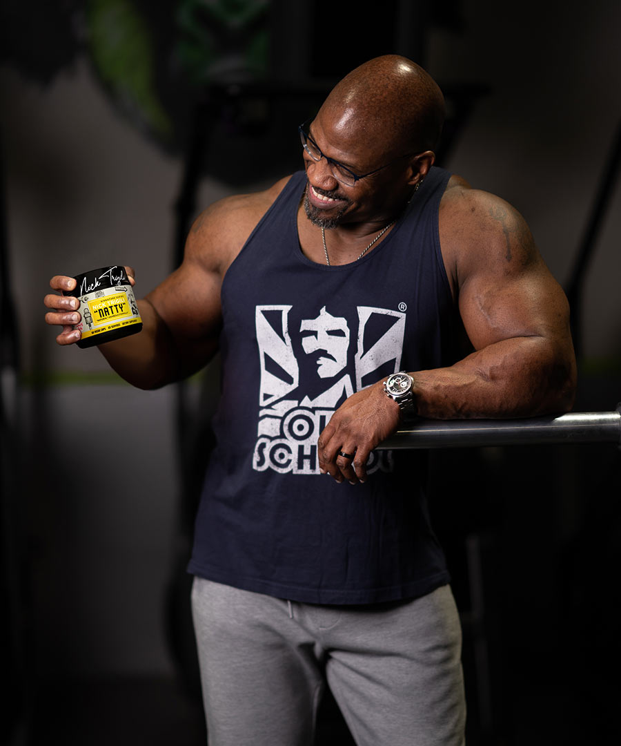 Athlete holding bottle of NATTY
