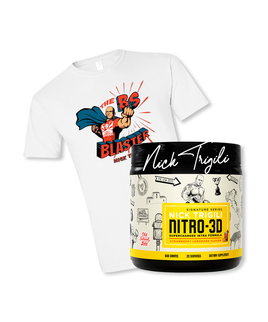 BS Blaster Stack - NITRO-3D White Shirt