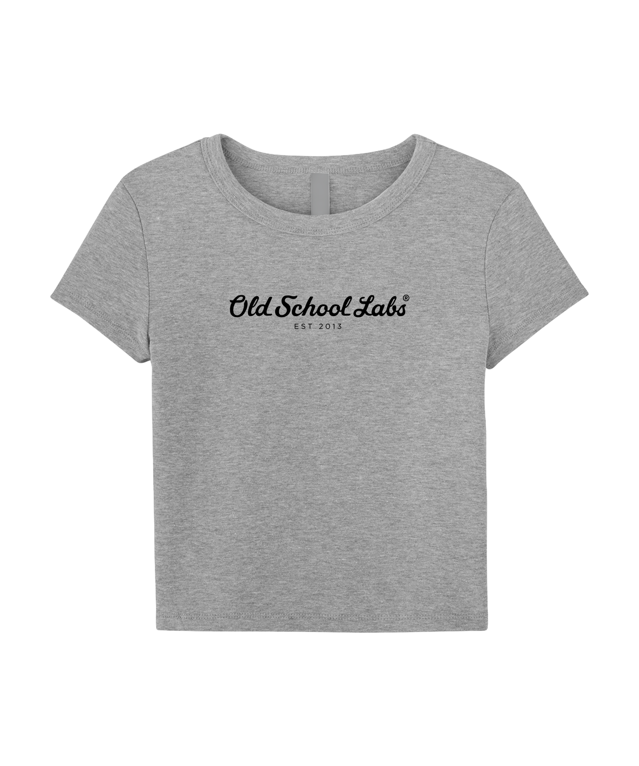 Grey Women’s Micro Rib Baby Tee