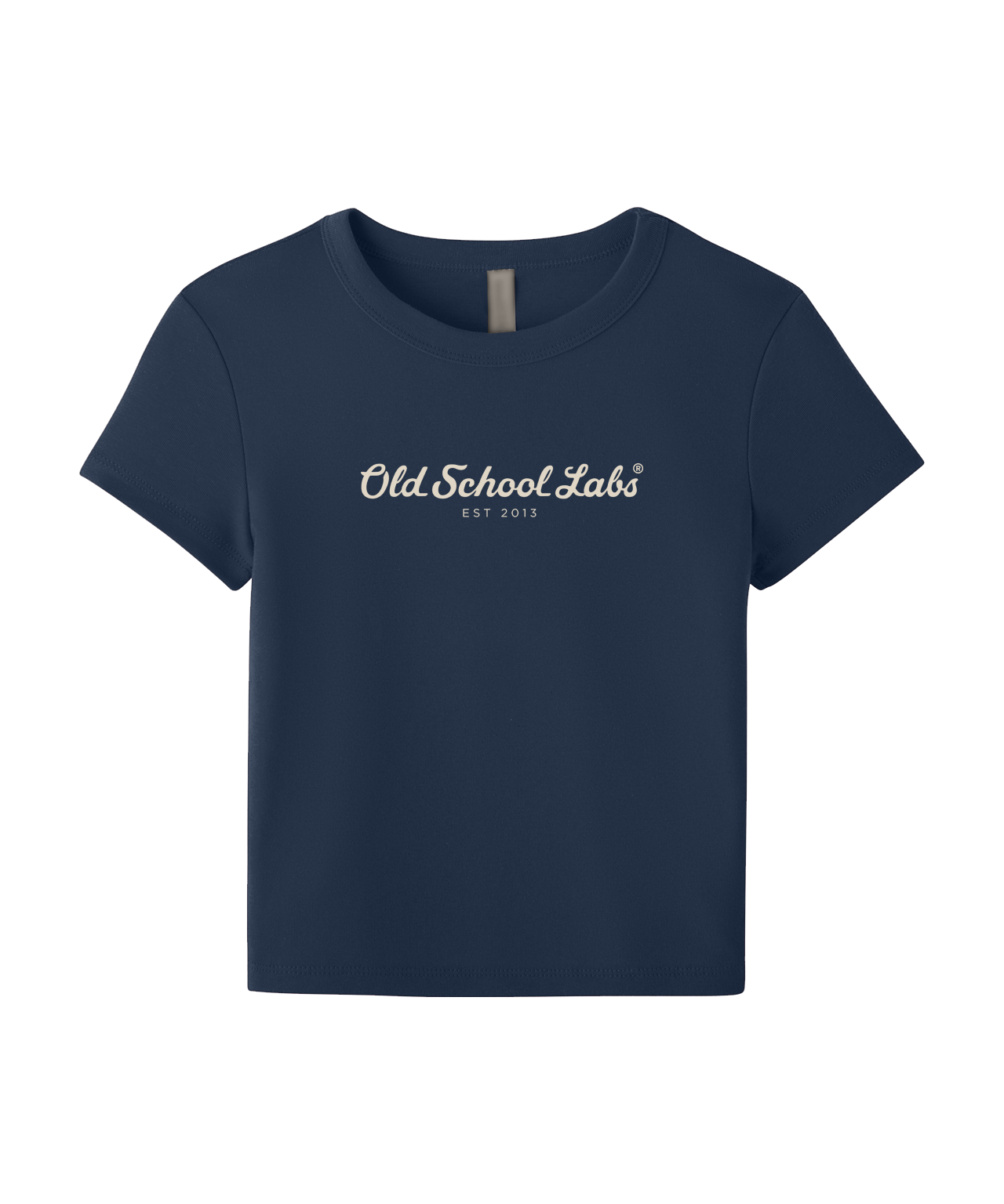 Navy Women’s Micro Rib Baby Tee