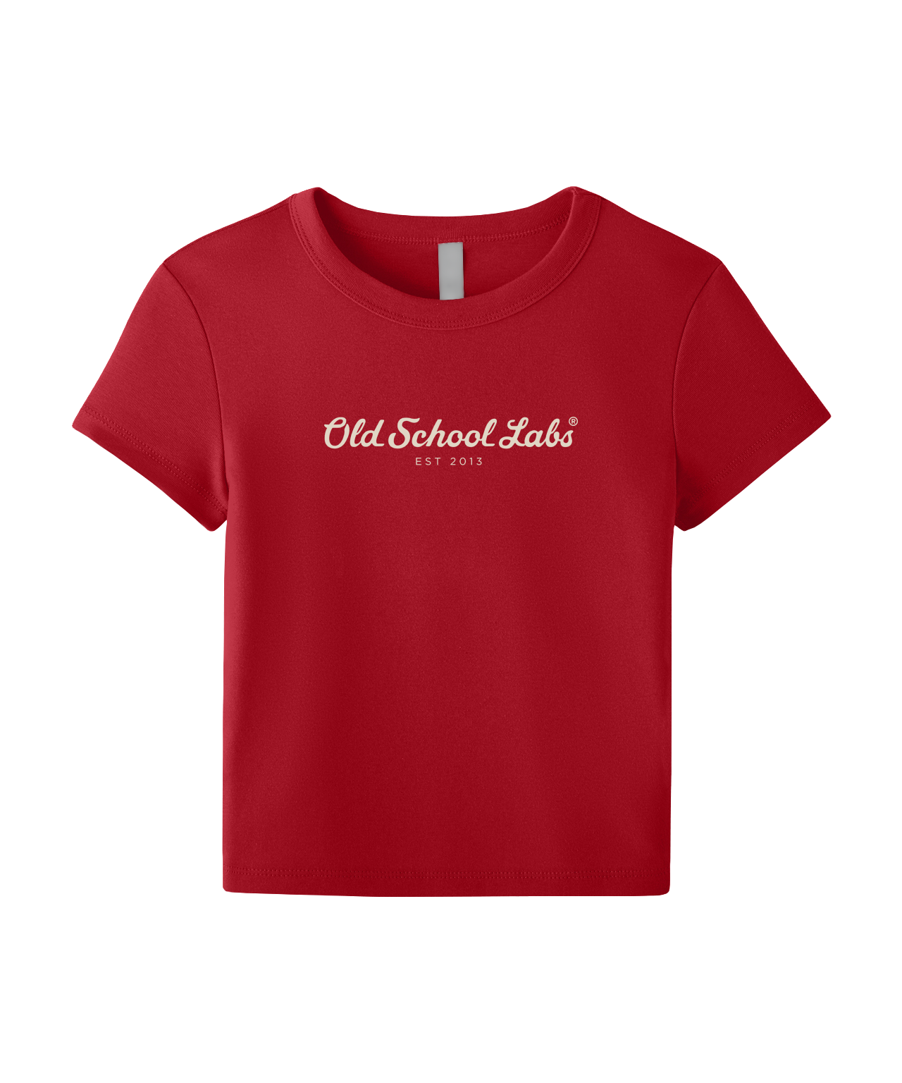 Red Women’s Micro Rib Baby Tee