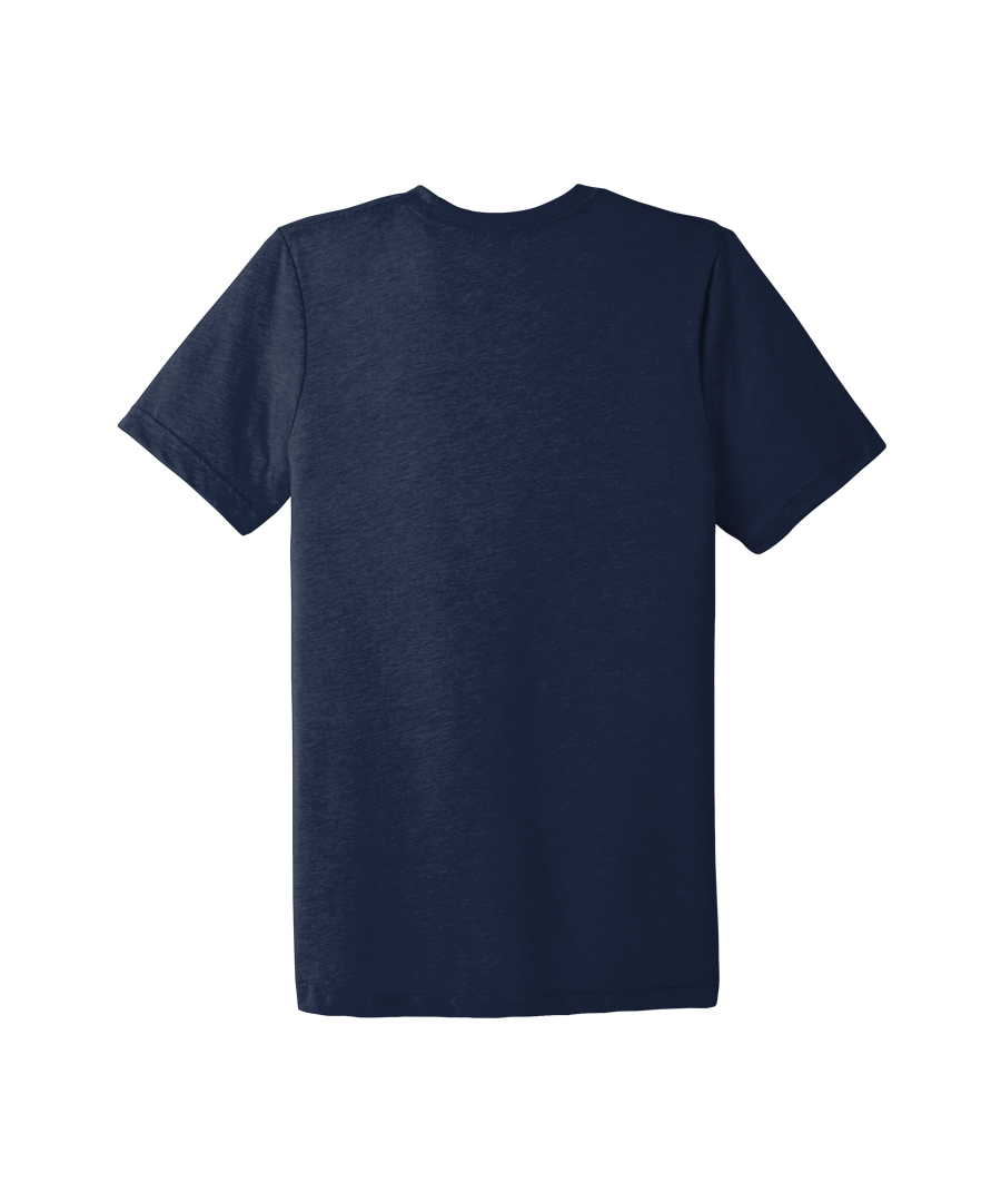 Classic OSL Tri-Blend T-Shirt navy back