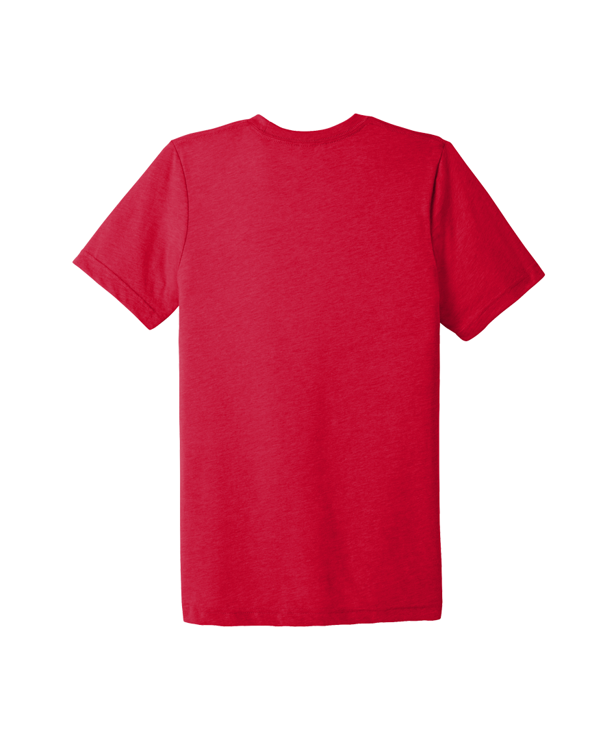 Classic OSL Tri-Blend T-Shirt red back