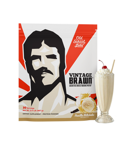Vintage Brawn™ vanilla milkshake