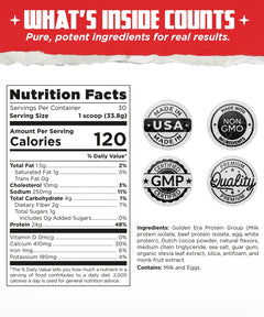 Nutrition label and certification logos