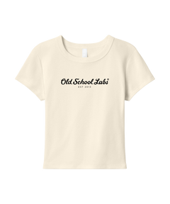 Beige Women’s Micro Rib Baby Tee