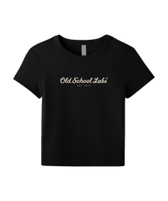 Black Women’s Micro Rib Baby Tee