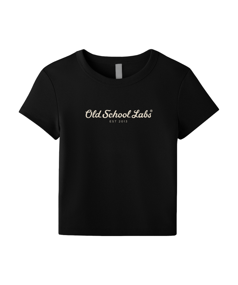 Black Women’s Micro Rib Baby Tee