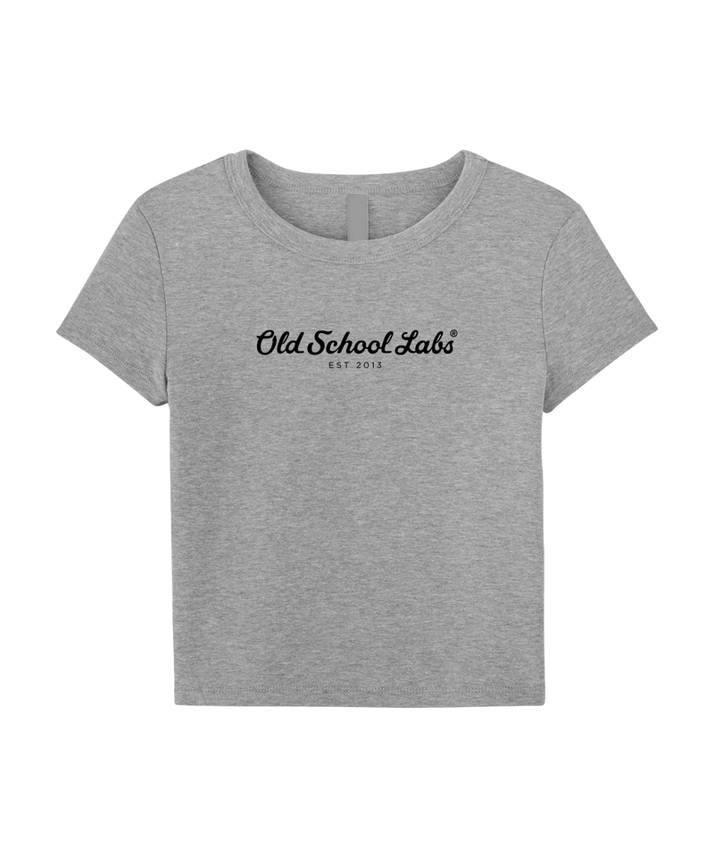 Grey Women’s Micro Rib Baby Tee