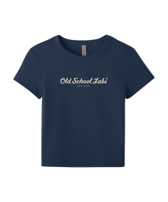 Navy Women’s Micro Rib Baby Tee