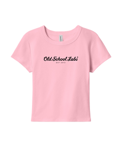 Pink Women’s Micro Rib Baby Tee