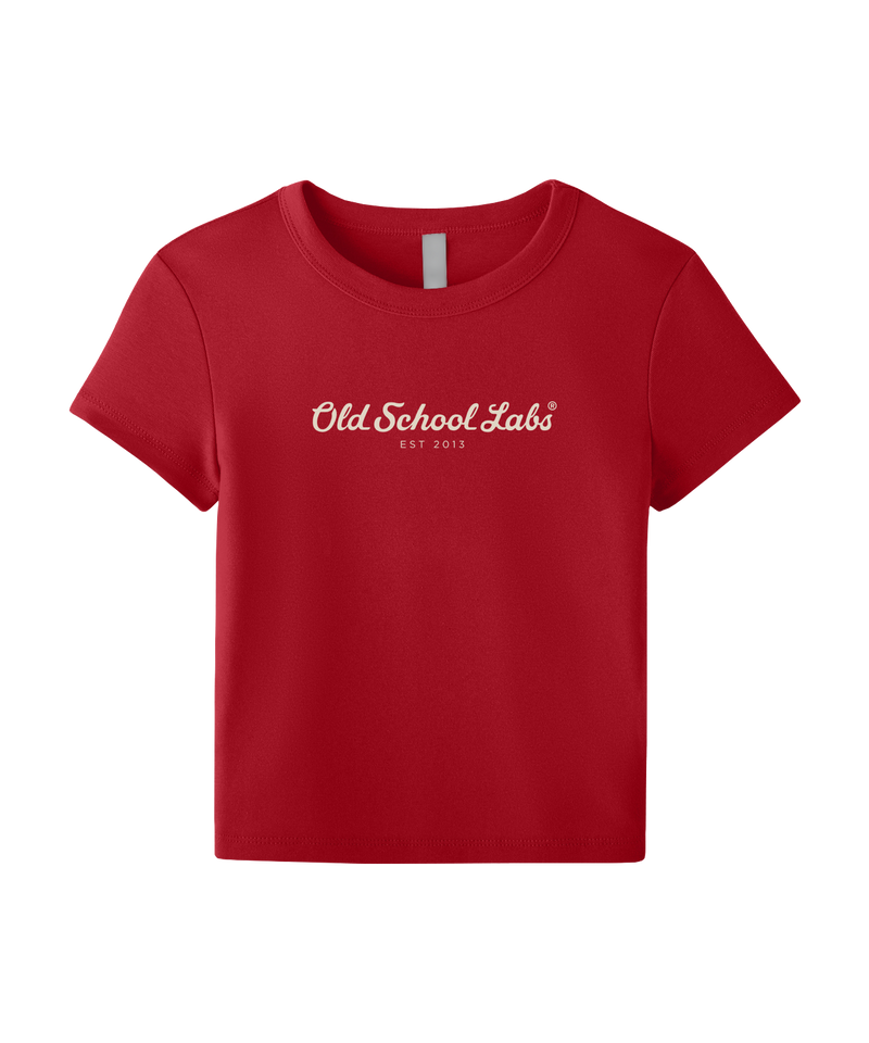Red Women’s Micro Rib Baby Tee
