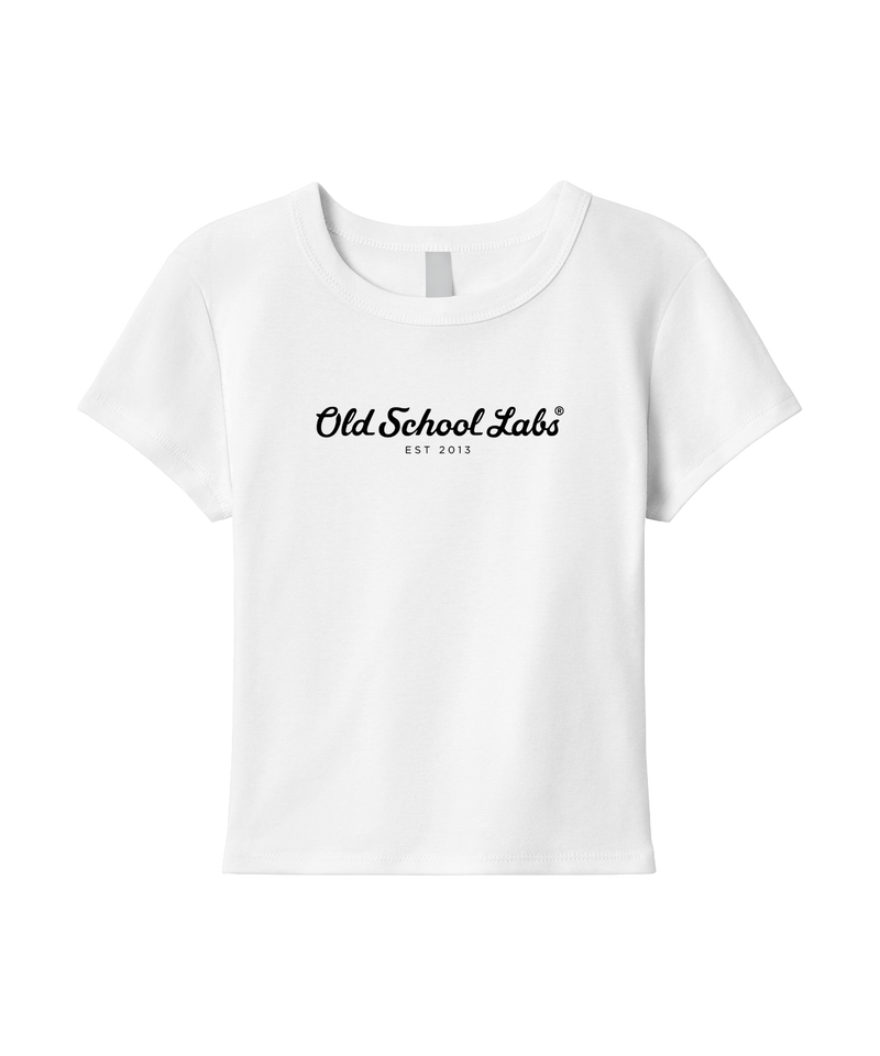 White Women’s Micro Rib Baby Tee