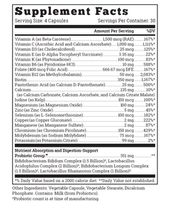 Vintage Base™ supplement facts